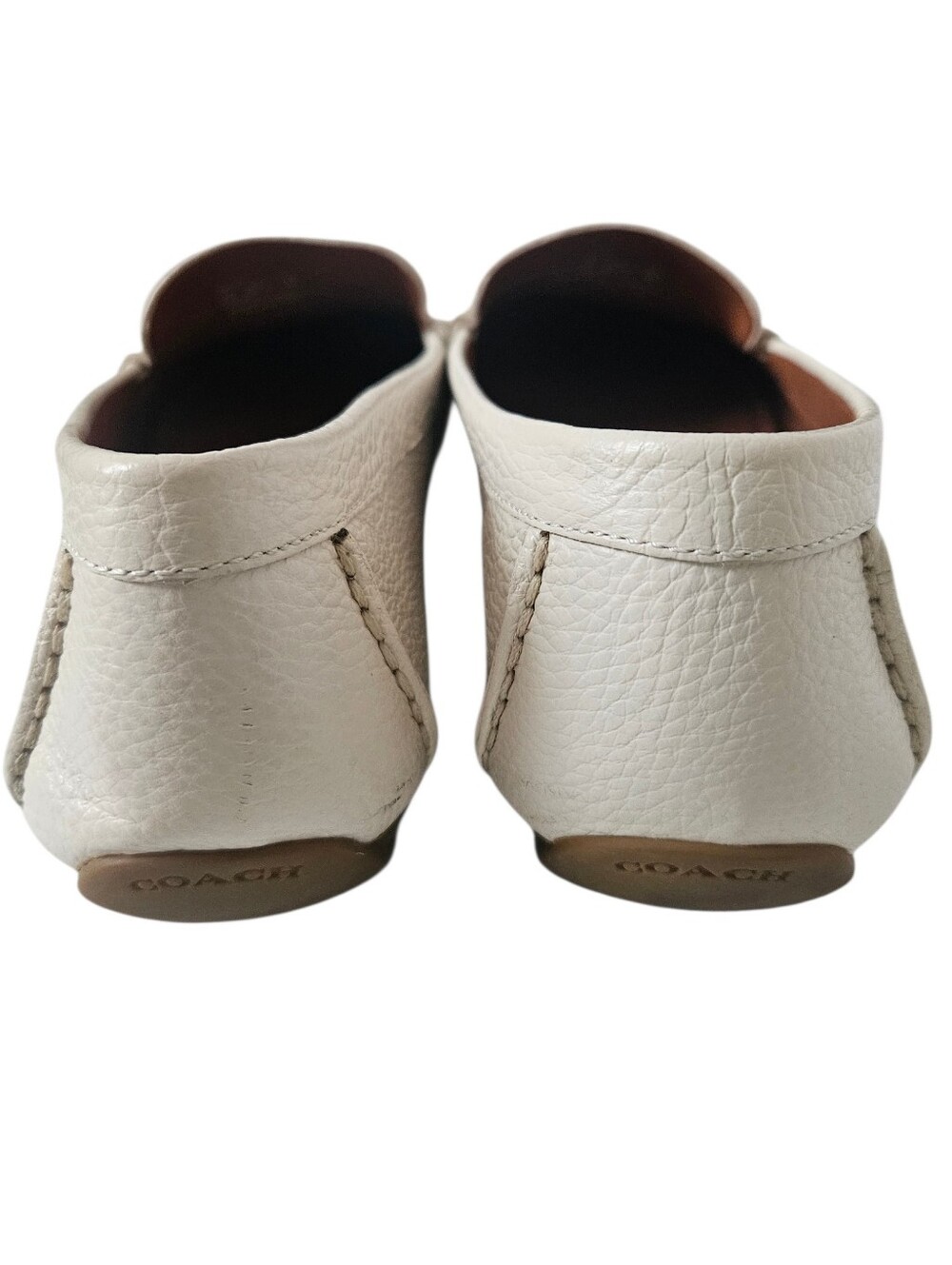 Coach Mavis Pebbled Leather Loafers Women 9.5 - Picture 4 of 7